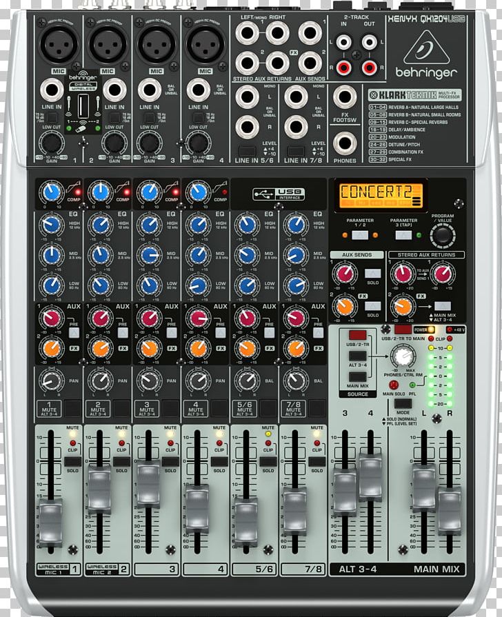 Microphone Audio Mixers Behringer Dynamic Range Compression PNG