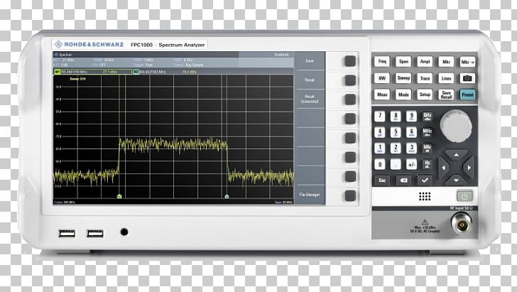 Spectrum Analyzer Rohde & Schwarz Analyser Hertz Phase Noise PNG, Clipart, Analyser, Audio Receiver, Bandwidth, Communication Channel, Electronic Device Free PNG Download