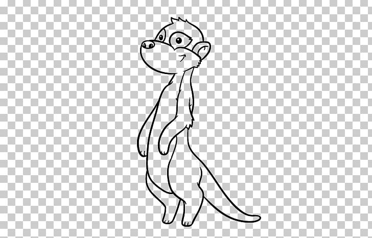Meerkat Whiskers Drawing Coloring Book PNG, Clipart, Animal, Arm, Black, Carnivoran, Cartoon Free PNG Download