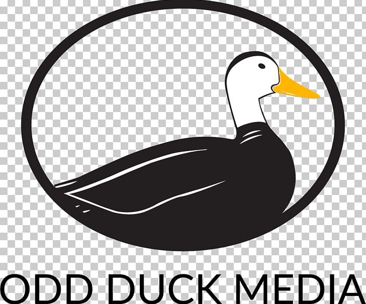 Odd Duck Media Social Media Digital Marketing Out-of-home Advertising PNG, Clipart, Advertising, Artwork, Beak, Bird, Black And White Free PNG Download
