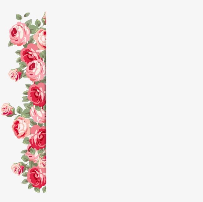 Valentine's Day And Wedding Pattern Sidebar PNG, Clipart, Day, Day Clipart, Edge, Pattern Clipart, Rose Free PNG Download