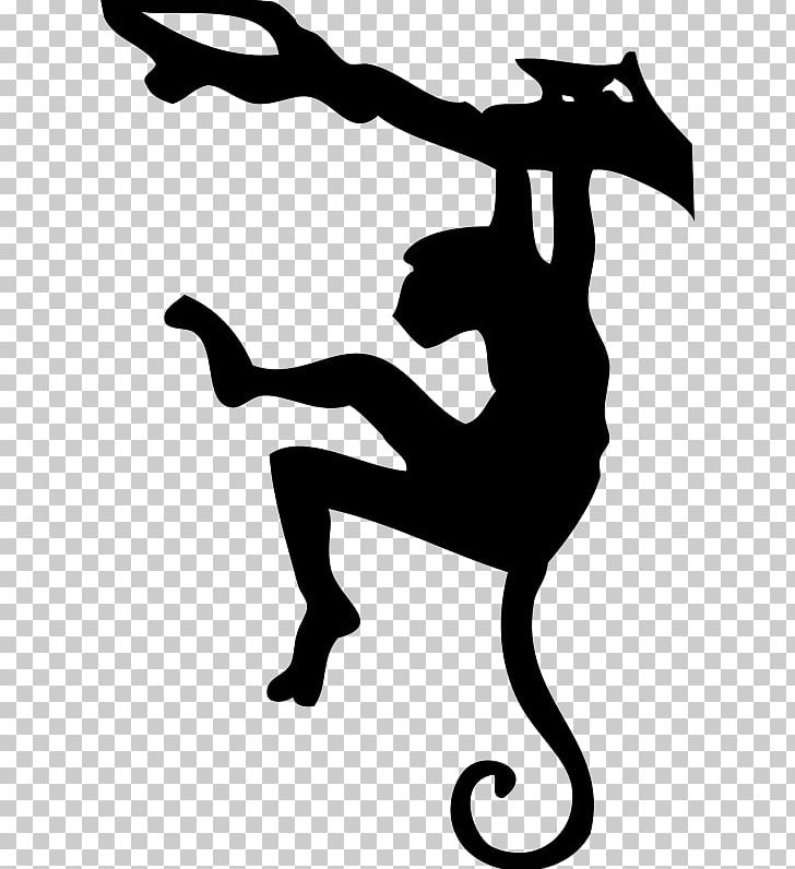 Primate Monkey Silhouette PNG, Clipart, Animals, Artwork, Black, Black And White, Download Free PNG Download