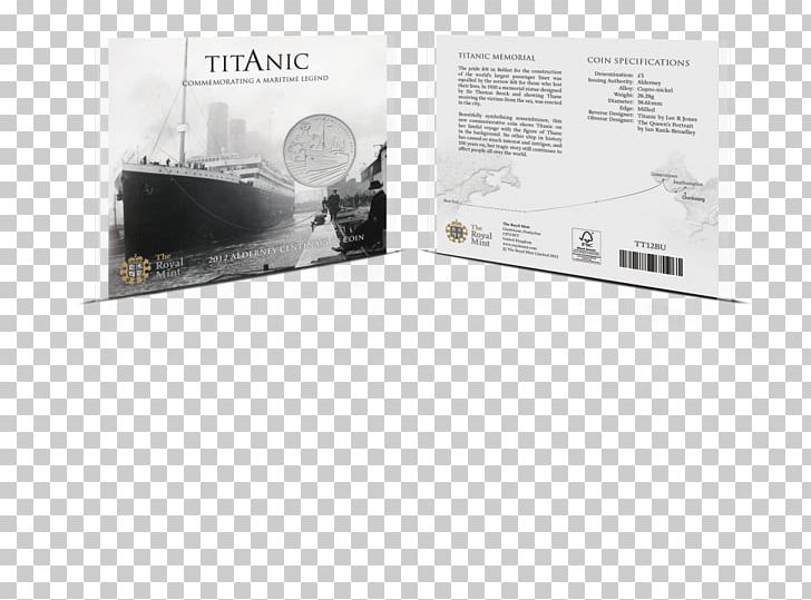 Royal Mint Coin RMS Titanic PNG, Clipart, Author, Black And White, Brand, Coin, Great Britain Free PNG Download