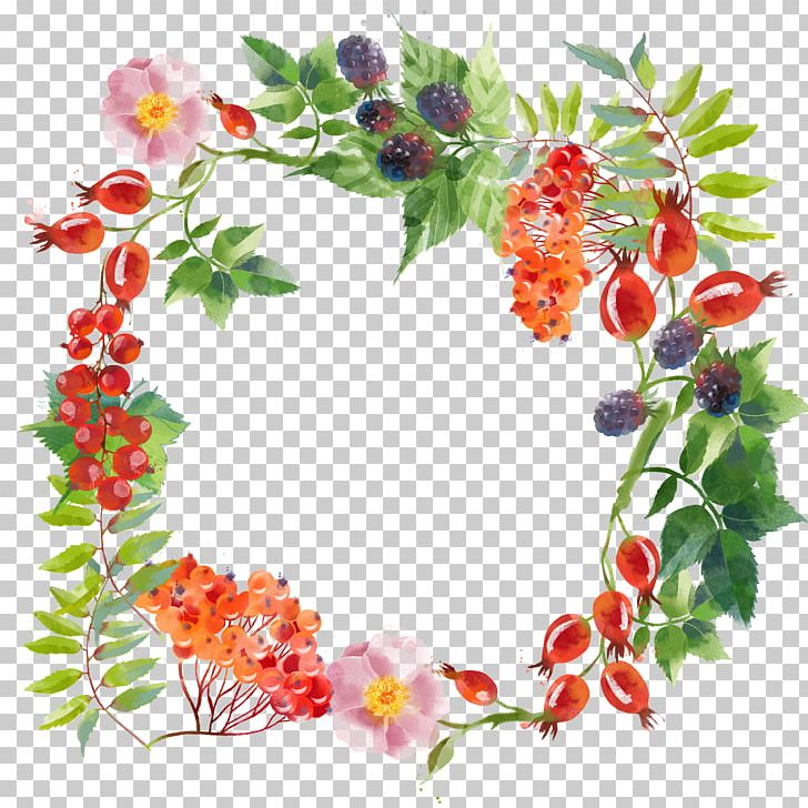Berry Graphics Portable Network Graphics Watercolor Painting PNG, Clipart, Art, Berry, Branch, Digital Image, Floral Design Free PNG Download