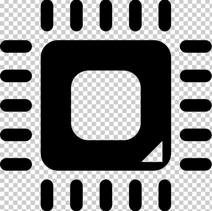 Central Processing Unit Computer Icons Graphics Integrated Circuits & Chips PNG, Clipart, Area, Black, Black And White, Brand, Central Processing Unit Free PNG Download