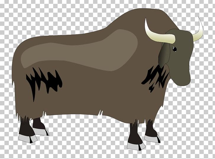 Domestic Yak Bison PNG, Clipart, Bison, Bull, Cartoon, Cattle Like Mammal, Cow Goat Family Free PNG Download