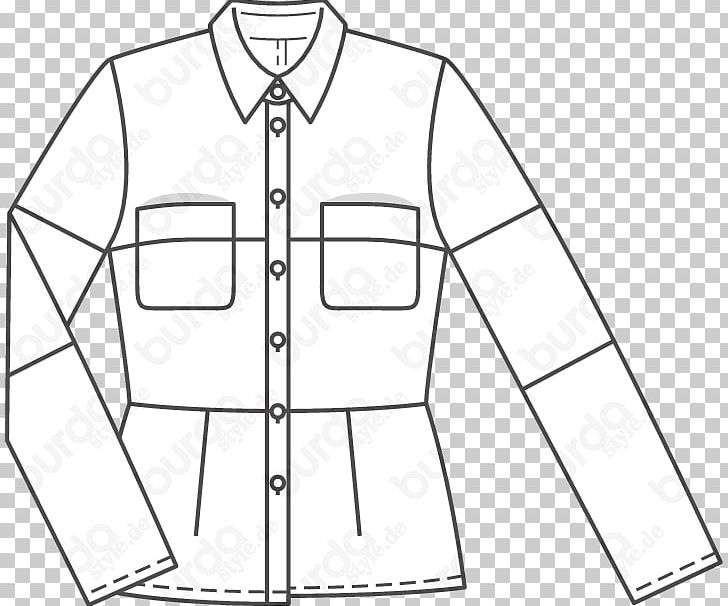 Jacket Sleeve Collar T-shirt Pattern PNG, Clipart, Angle, Black, Black And White, Brand, Button Free PNG Download