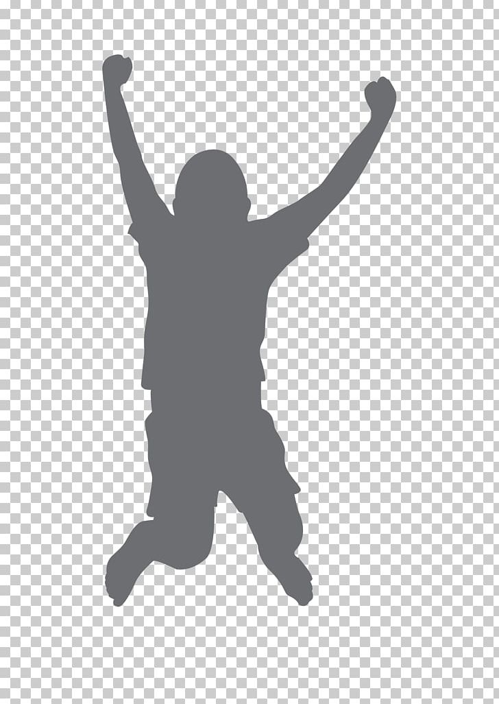 children jumping silhouette