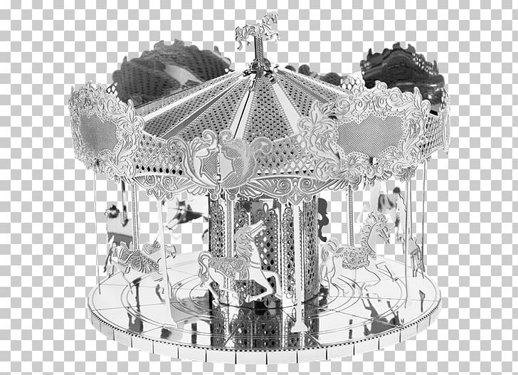 Sheet Metal Carousel Laser Cutting Solder PNG, Clipart, Amusement Park, Amusement Ride, Black And White, Carousel, Cutting Free PNG Download