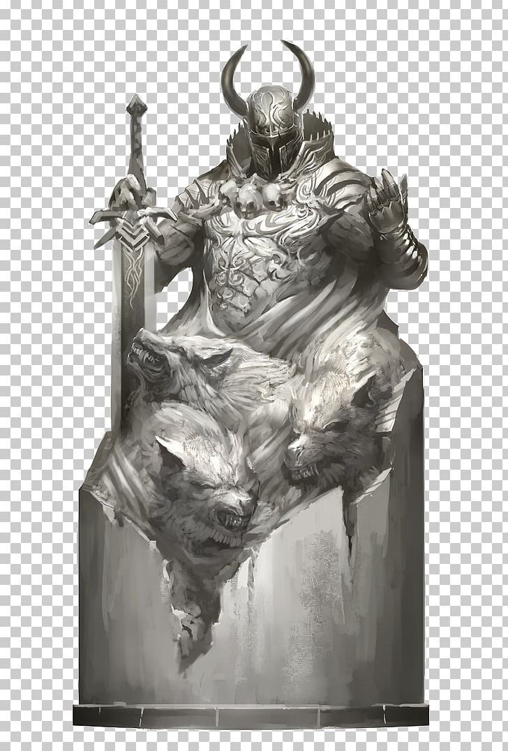Guild Wars 2: Path Of Fire Statue Sculpture The Art Of Guild Wars 2 PNG, Clipart, Armour, Art, Artwork, Balthazar, Black And White Free PNG Download