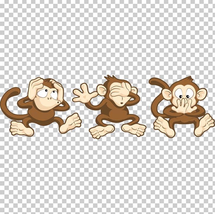 Three Wise Monkeys The Evil Monkey PNG, Clipart, Animal Figure, Art, Big Cats, Carnivoran, Cartoon Free PNG Download