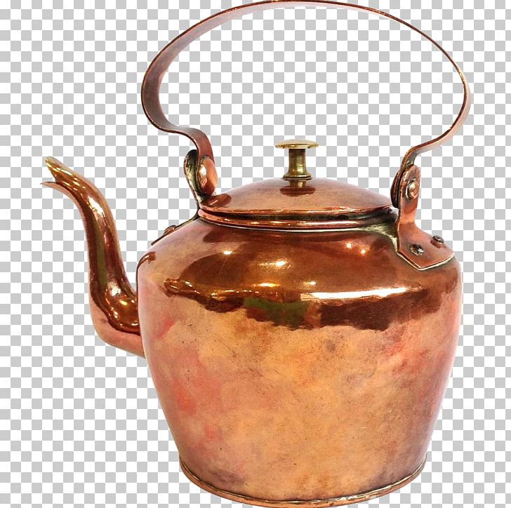 Kettle Teapot Copper Antique Lid PNG, Clipart, Antique, Brass, Cauldron, Copper, Handle Free PNG Download
