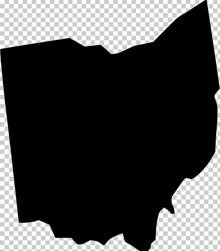 Ohio Map Line Art PNG, Clipart, Angle, Art, Black, Black And White, Blank Map Free PNG Download