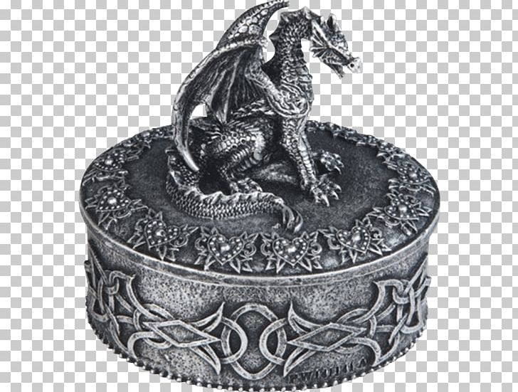 George S Chen Silver Dragon Trinket Jewelry Box 2 Intricate Design 71540 Figurine PNG, Clipart, Black And White, Dragon, Figurine, Mythical, Others Free PNG Download