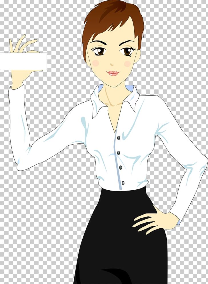 Woman Illustration PNG, Clipart, Arm, Black Hair, Business, Business Card, Business Man Free PNG Download