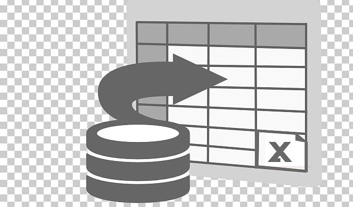 Microsoft Excel Import Spreadsheet PNG, Clipart, Angle, Black And White, Clip Art, Database, Favicon Free PNG Download