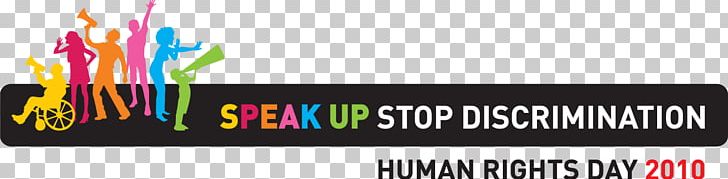 Human Rights Day Discrimination Logo PNG, Clipart, Advertising, Banner, Brand, Discrimination, Graphic Design Free PNG Download