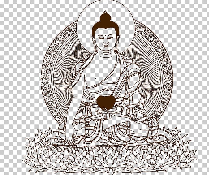 Tian Tan Buddha Wat Florida Dhammaram Bodhi Tree Buddhahood Buddhism PNG, Clipart, Art, Artwork, Black And White, Bodhi Tree, Buddha Free PNG Download