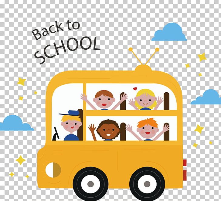 Bus School Child Euclidean PNG, Clipart, Area, Baby Toys, Download, Encapsulated Postscript, Happiness Free PNG Download