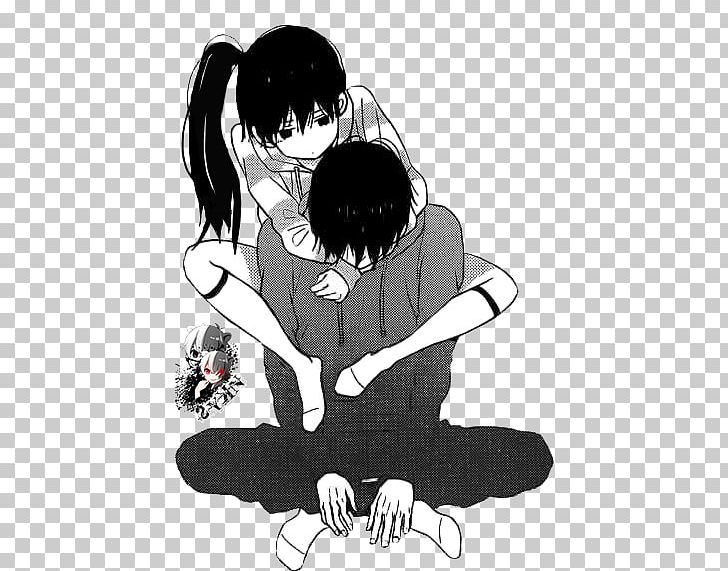 Black And White Anime Drawing Manga PNG, Clipart, Anime, Anime Couple, Art,  Black, Black And White