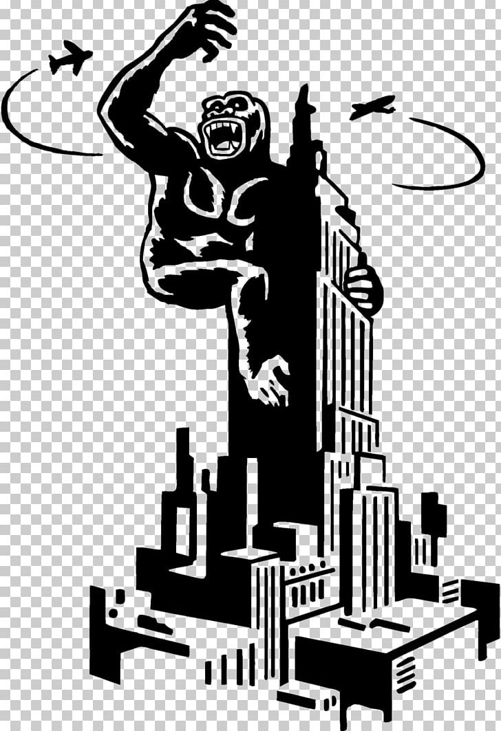 King Kong Ape Drawing PNG, Clipart, Ape, Art, Black And White, Cartoon, Drawing Free PNG Download