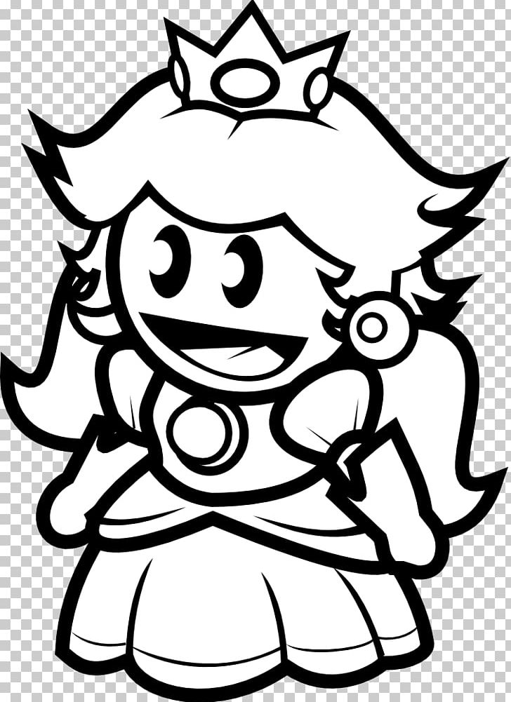 Black And White Princess Peach Monochrome Photography PNG, Clipart, Artwork, Black, Black And White, Caricature, Cartoon Free PNG Download