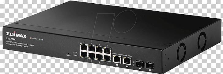 Wireless Access Points Network Switch Power Over Ethernet Computer Network Edimax ES-5208P Switch PNG, Clipart, Audio Receiver, Cable Converter Box, Computer, Computer Network, Electronic Device Free PNG Download