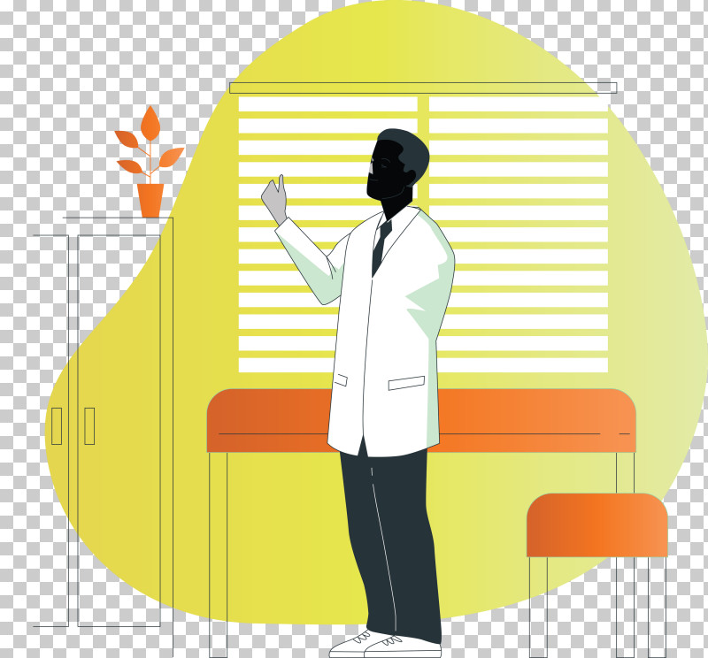 Business Yellow Line Angle Behavior PNG, Clipart, Angle, Behavior, Business, Cartoon Doctor, Doctor Free PNG Download