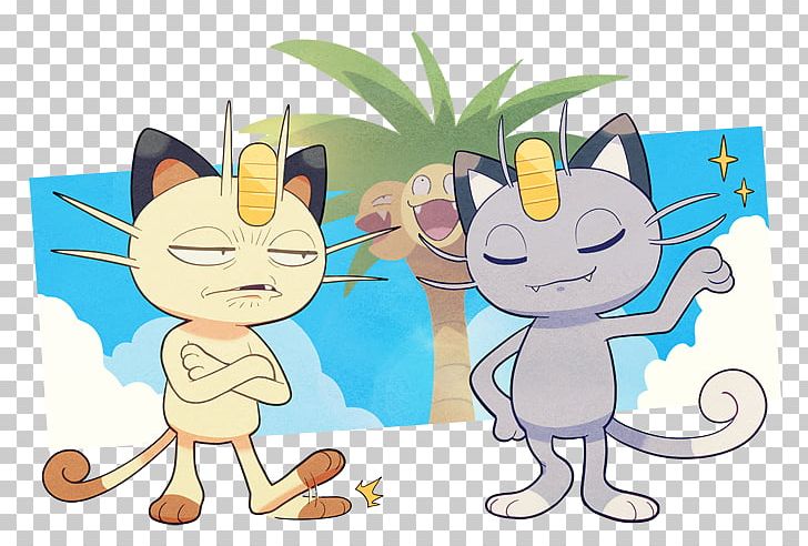 Pokémon Sun And Moon Meowth Alola Exeggutor PNG, Clipart, Alola, Art, Carnivoran, Cartoon, Cat Free PNG Download
