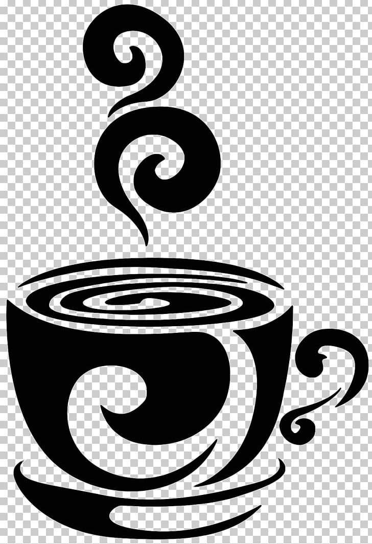 Cafe Coffee Cup Latte Stencil PNG, Clipart, Artwork, Black And White, Cafe, Coffee, Coffee Bean Tea Leaf Free PNG Download