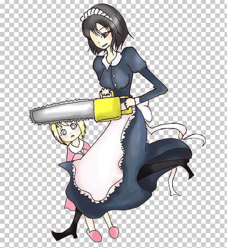 Chainsaw Mill Maid Fan Art PNG, Clipart, Anime, Art, Black Hair, Cartoon, Chainsaw Free PNG Download