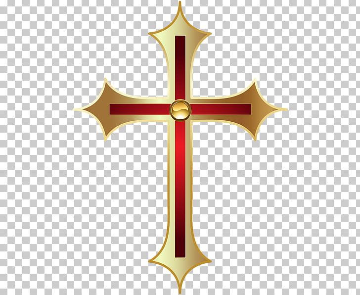 catholic cross clipart gold
