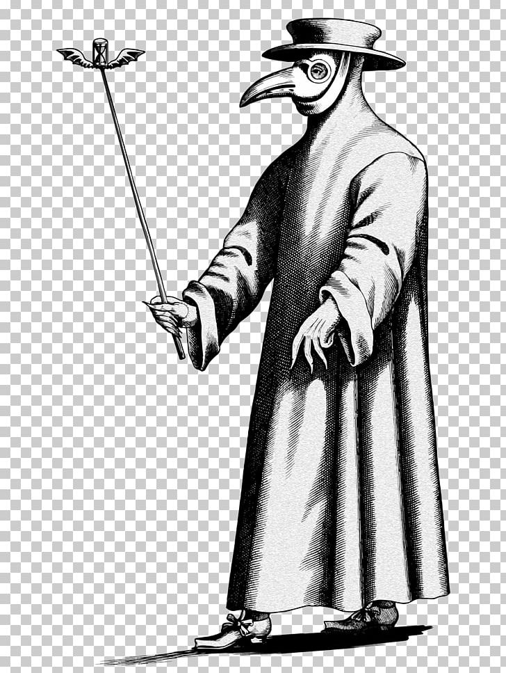 Black Death Great Plague Of London Plague Doctor Costume Physician PNG, Clipart, Art, Beak, Black And White, Bubonic Plague, Clothing Free PNG Download