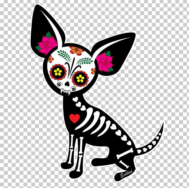 Chihuahua Calavera Skull Day Of The Dead Decal PNG, Clipart, Artwork, Bone, Bumper Sticker, Cafepress, Calavera Free PNG Download