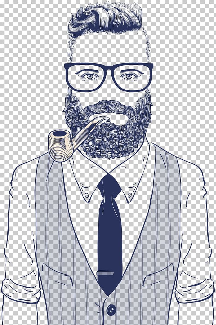 Hipster Drawing Retro Style Illustration PNG, Clipart, Business Man, Fashion, Fictional Character, Formal Wear, Glasses Free PNG Download