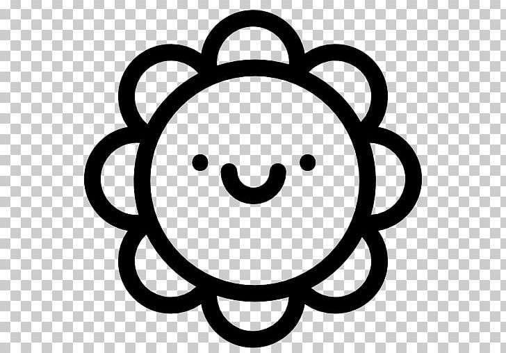 Flower Smile PNG, Clipart, Black And White, Circle, Computer Icons, Drawing, Facial Expression Free PNG Download