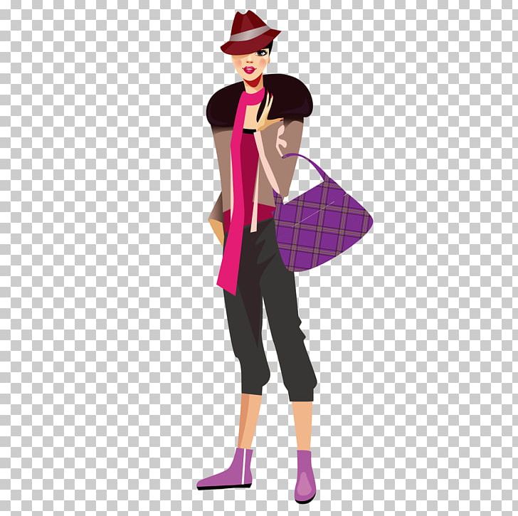 Fashion Girl Drawing Sketch PNG, Clipart, Cartoon, Christmas Hat, Clothing, Costume, Encapsulated Postscript Free PNG Download