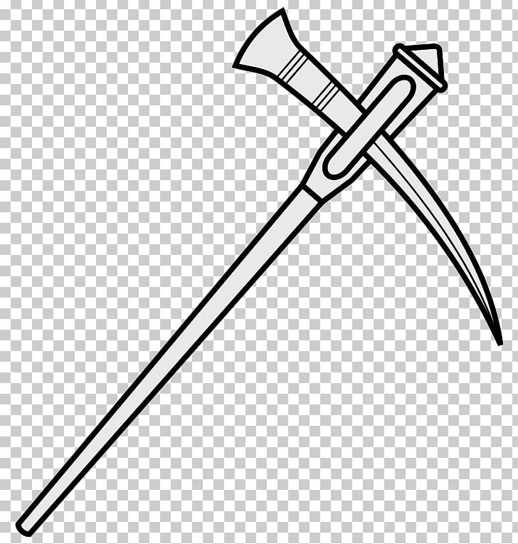 Pickaxe Tool PNG, Clipart, Angle, Axe, Black And White, Cold Weapon, Document Free PNG Download