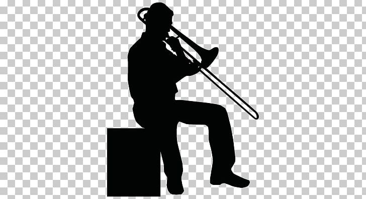 Trombone Silhouette Musician Mellophone Musical Instruments PNG, Clipart, Black And White, Brass Instrument, David Bowie, Elvis Presley, Gustavo Cerati Free PNG Download
