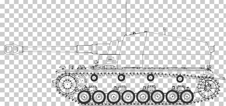 10.5 Cm K Self-propelled Artillery Self-propelled Gun Tank Panzer IV PNG, Clipart, 105 Cm Lefh 18, Artillery, Auto Part, Black And White, Drawing Free PNG Download