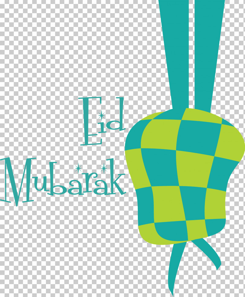 Eid Mubarak Ketupat PNG, Clipart, Eid Mubarak, Green, Ketupat, Line, Logo Free PNG Download