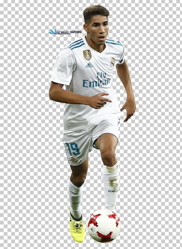Achraf Hakimi Jersey Soccer Player Real Madrid C.F. PNG, Clipart, 2018 World Cup, Ball, Clothing, Competition Event, Football Free PNG Download