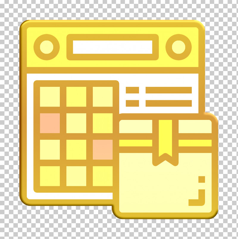 Calendar Icon Logistic Icon PNG, Clipart, Calendar Icon, Logistic Icon, Square, Yellow Free PNG Download