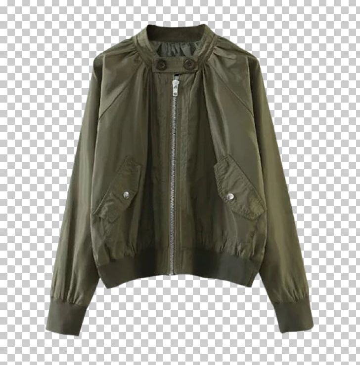 Leather Jacket Outerwear Windbreaker Sleeve PNG, Clipart, Bomber Jacket, Coat, Collar, Green, Jacket Free PNG Download
