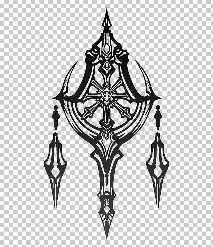 Final Fantasy XII Ivalice Jecht PNG, Clipart, Art, Black And White, Clef, Cross, Decal Free PNG Download