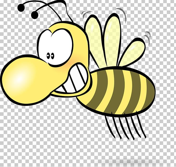 Honey Bee Cartoon PNG, Clipart, Artwork, Beak, Bee, Beehive, Black And White Free PNG Download