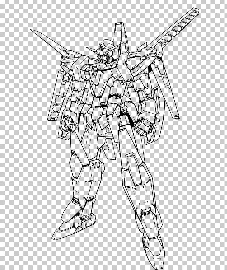 Drawing Line Art Gundam Villain PNG, Clipart, Angle, Arm, Art, Artwork, Black And White Free PNG Download