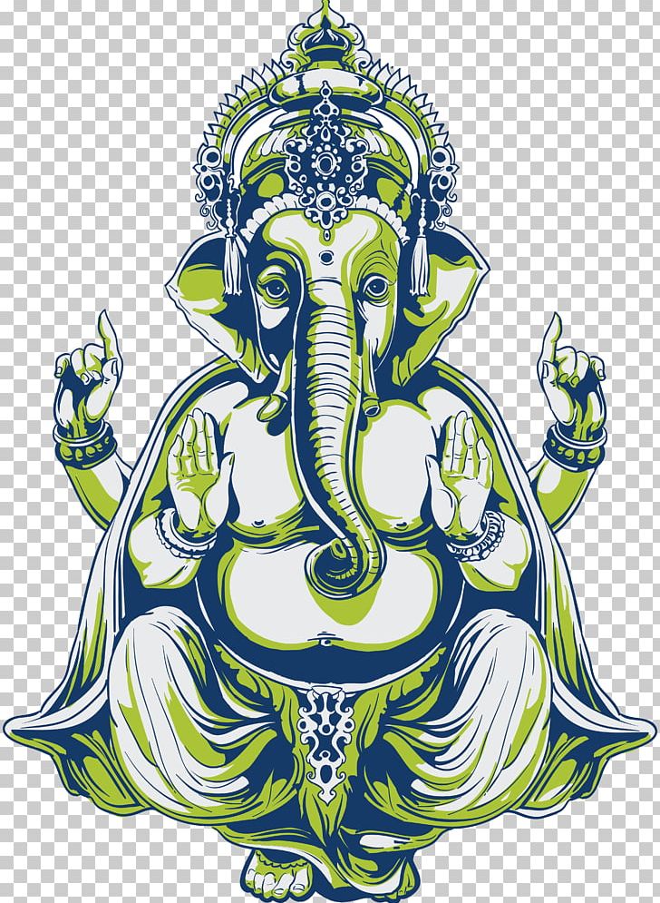 Ganesha Indian Elephant African Elephant Tattoo PNG, Clipart, Abziehtattoo, African Elephant, Art, Asian Elephant, Body Art Free PNG Download
