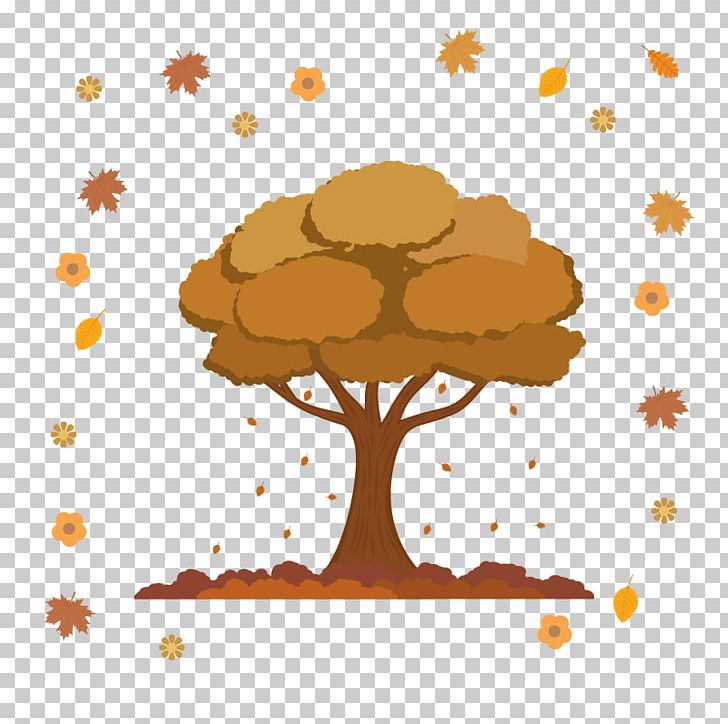 Butterfly Deer Animal Euclidean Tree PNG, Clipart, Animal, Autumn, Autumn Leaves, Autumn Vector, Butterfly Free PNG Download