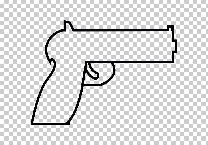 Computer Icons Weapon Symbol Firearm PNG, Clipart, Angle, Area, Black, Black And White, Computer Icons Free PNG Download